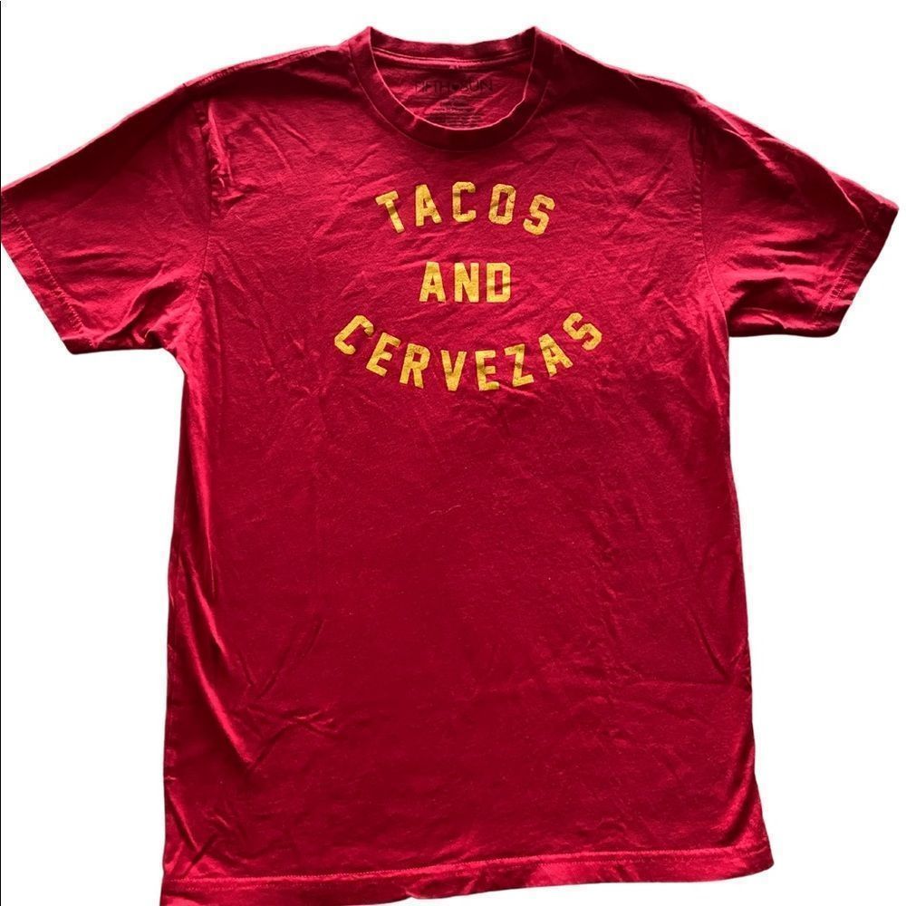 Tacos and Cervezas Unisex Tee Size Medium